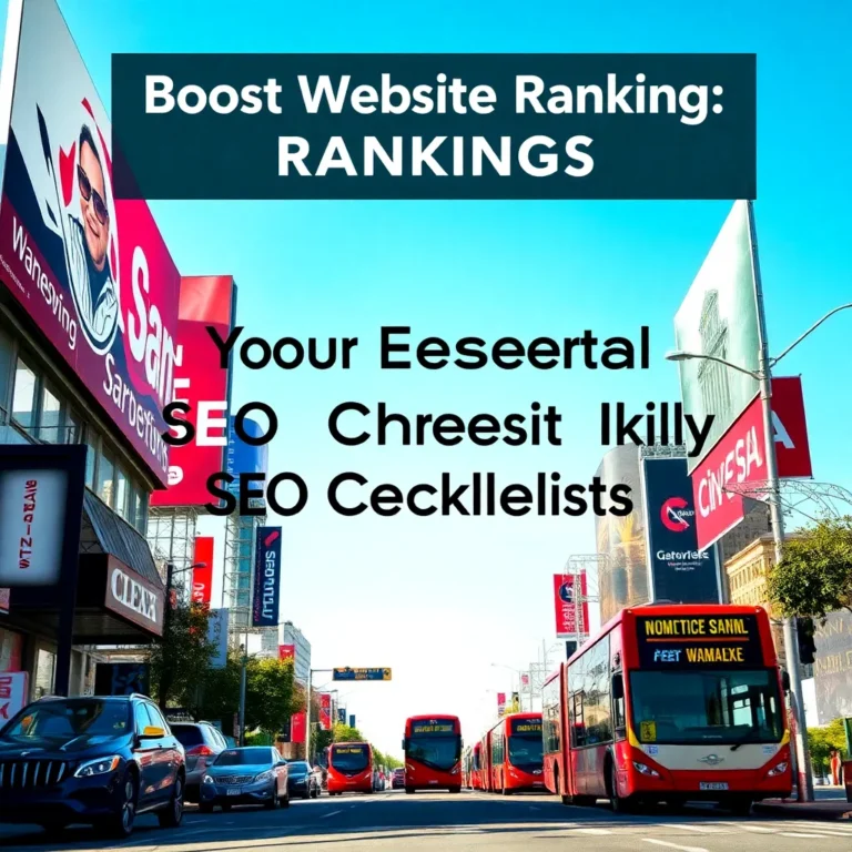 Boost Website Rankings: Your Essential SEO Checklist Guide