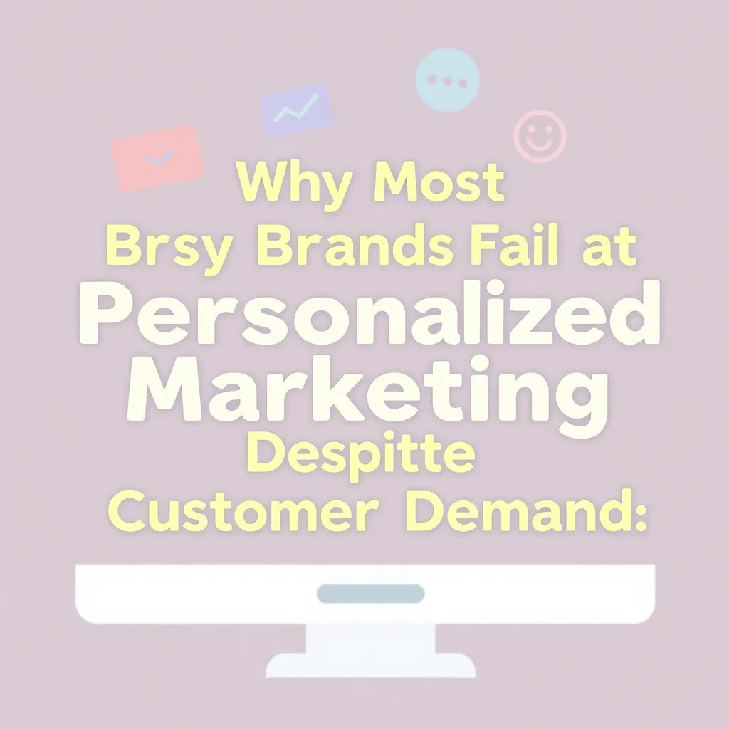 WHY MOST BRANDS FAIL AT PERSONALIZED MARKETING DESPITE CUSTOMER DEMAND