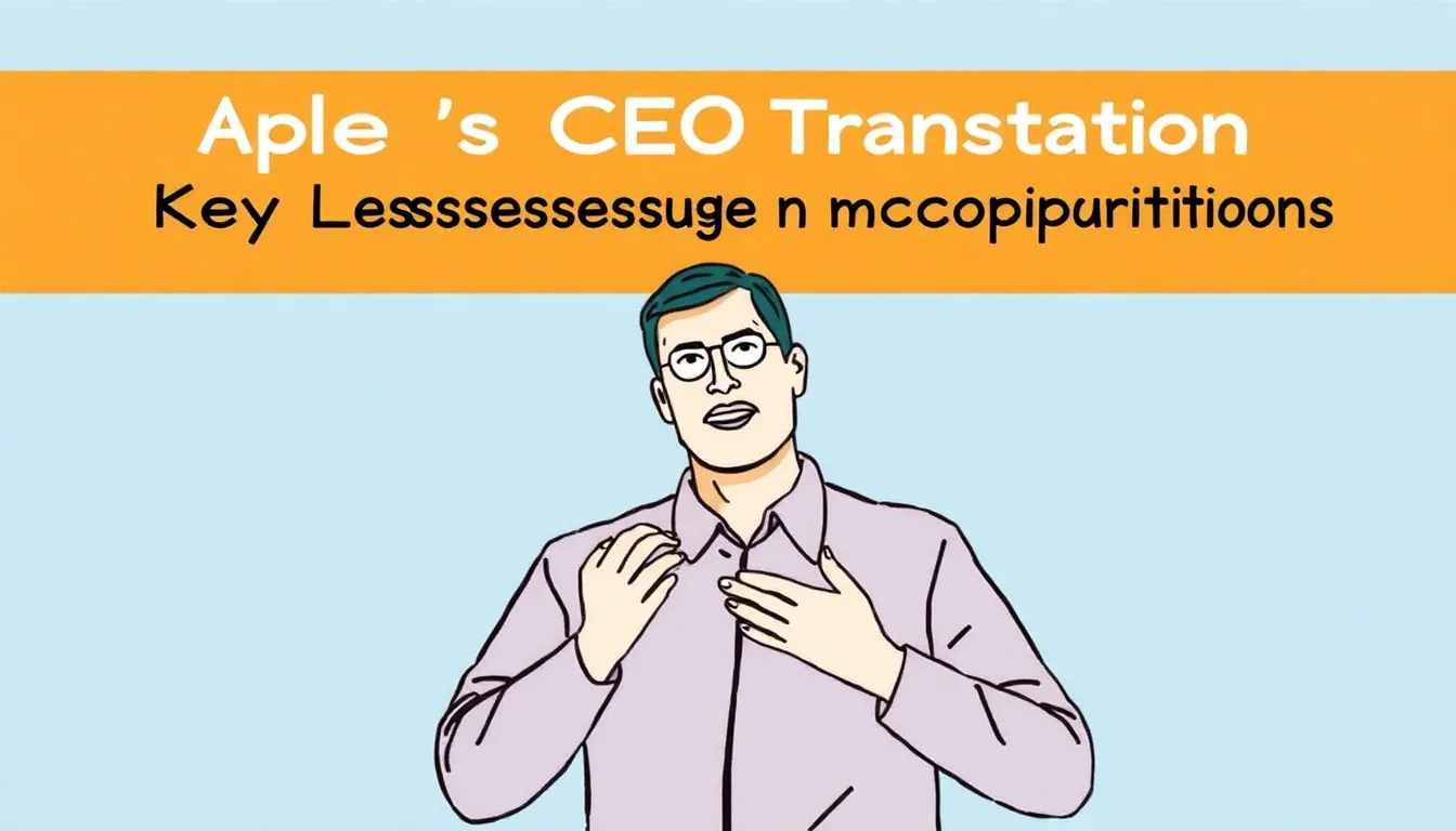 APPLE'S CEO TRANSITION: KEY LESSONS FOR CORPORATE COMMUNICATIONS