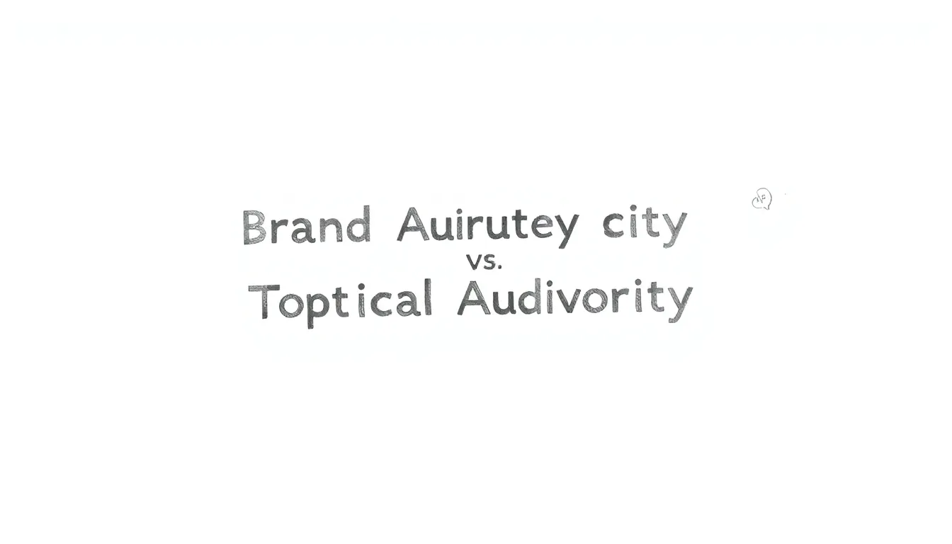 BRAND AUTHORITY VS TOPICAL AUTHORITY: THE AI SEARCH REVOLUTION