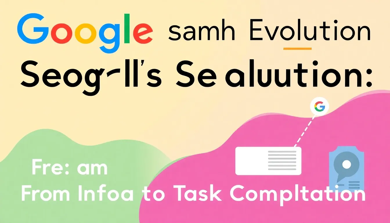 GOOGLE'S SEARCH EVOLUTION: FROM INFORMATION TO TASK COMPLETION