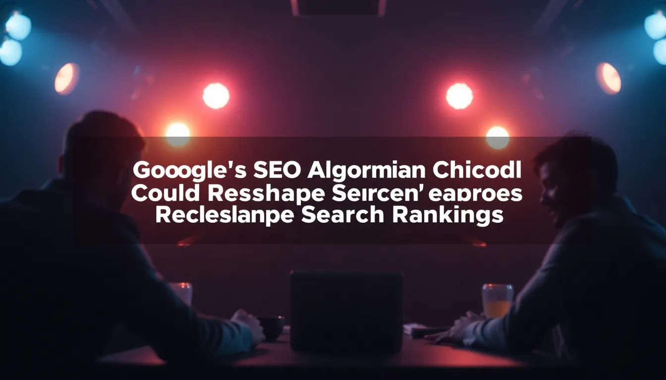 GOOGLE'S SEO ALGORITHM CHANGES COULD RESHAPE SEARCH RANKINGS