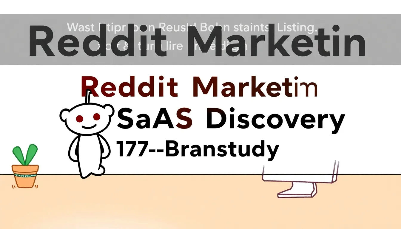 REDDIT MARKETING TRANSFORMS SAAS BRAND DISCOVERY: 117-BRAND STUDY