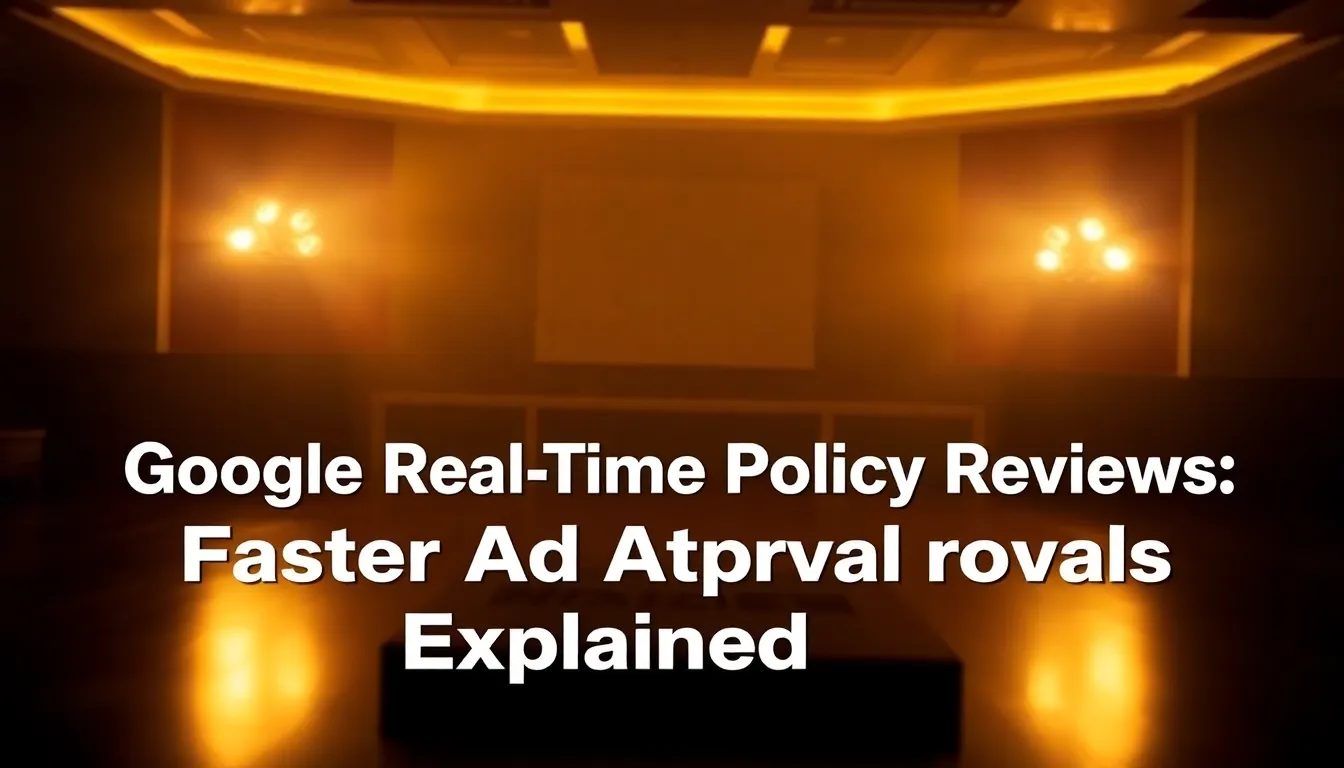 GOOGLE REAL-TIME POLICY REVIEWS: FASTER AD APPROVALS EXPLAINED