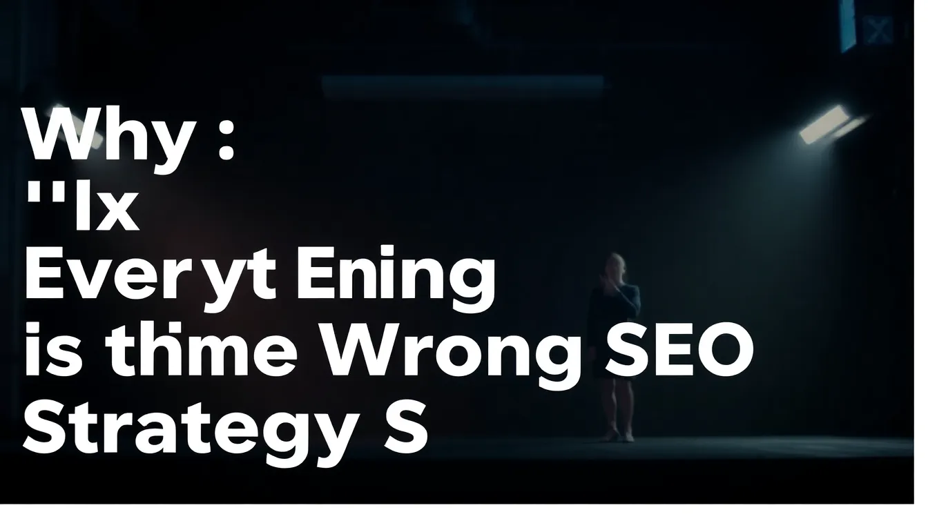 WHY 'FIX EVERYTHING' IS THE WRONG SEO STRATEGY